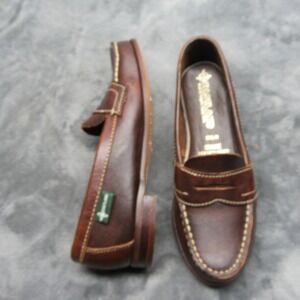 Eastland Dress Shoes Mens 8.5 M Brown Penny Loafer Leather Formal Casual VTG USA